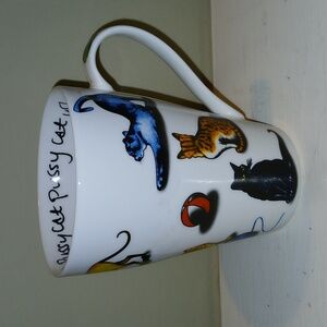 Paul Cardew Porcelain China Cat Coffee Tea Mug